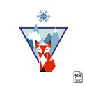 گرافیک وکتور - روباه کوهستانی