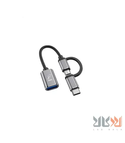 مبدل OTG USB به microUSB و USB-c مدل A330